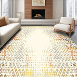 Ultra Soft Area Rug, Non Slip, Stain Resistant, Washable Area Rugs for Living Room, Bedroom, Artful Beige Contemporary Geometric Non Slip Modern Decor(Beige)