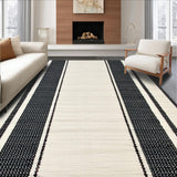 Artistic Coastal Striped Visual Appeal(Black)