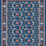 Chic Modern Abstract Floral Fusion(Blue)