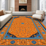 Ultra Soft Area Rug, Non Slip, Stain Resistant, Washable Area Rugs for Living Room, Bedroom, Contemporary Animal-Inspired Decor(Orange)
