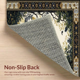 Ultra Soft Area Rug, Non Slip, Stain Resistant, Washable Area Rugs for Living Room, Bedroom, Stylish Animal Print Monochrome Design(Beige)