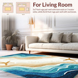 Contemporary Abstract Seaside Design(Beige)