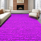 Ultra Soft Area Rug, Non Slip, Stain Resistant, Washable Area Rugs for Living Room, Bedroom, Contemporary Purple Bath Rug with Humor(Purple)