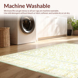 Ultra Soft Area Rug, Non Slip, Stain Resistant, Washable Area Rugs for Living Room, Bedroom, & Cream(White)