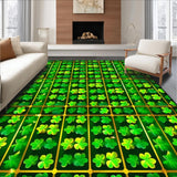Contemporary Bright Green Geometry(Green)