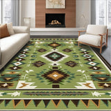Cozy Ethnic Linear Arrangement(Green)