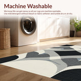 Contemporary Black and White Geometric Texture(Gray)