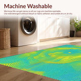 Captivating Fluid Motion Geometry(Blue)