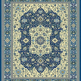 Elegant Beige Geometric Arrangement(Blue)