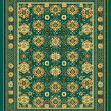 Ultra Soft Area Rug, Non Slip, Stain Resistant, Washable Area Rugs for Living Room, Bedroom, Boho Area(Green)