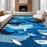 Ultra Soft Area Rug, Non Slip, Stain Resistant, Washable Area Rugs for Living Room, Bedroom, Contemporary Soft-Textured Bath Accessory(Blue)