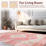 Elegant Low Pile Botanical Design(Pink)