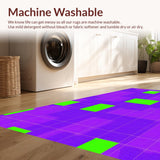 Ultra Soft Area Rug, Non Slip, Stain Resistant, Washable Area Rugs for Living Room, Bedroom, Colorful Number Puzzle Aesthetic(Purple)