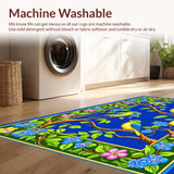 Eclectic Blue and Green Wildlife Design(Blue)