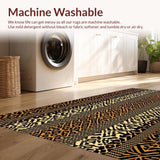 Ultra Soft Area Rug, Non Slip, Stain Resistant, Washable Area Rugs for Living Room, Bedroom, Striking Exotic Animal Imagery(Black)