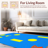 Interactive Multicolored Shape Composition(Blue)