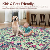 Elegant Green Floral Touch(Ivory)