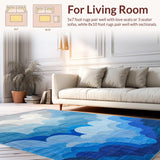 Cloudy Abstract Blue Aesthetic(Blue)