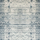 Contemporary Earth Tones Geometry(Blue)