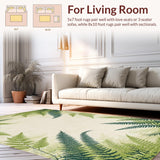 Ultra Soft Area Rug, Non Slip, Stain Resistant, Washable Area Rugs for Living Room, Bedroom, Elegant Floral Overlay Design(Beige)