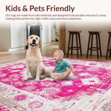 Contemporary Distressed Linear(Pink)