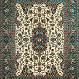 Ultra Soft Area Rug, Non Slip, Stain Resistant, Washable Area Rugs for Living Room, Bedroom, Contemporary Neutral Tiled Design(Beige)