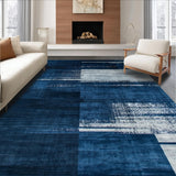 Chic Transitional Fluid Art Motif(Blue)