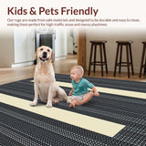Ultra Soft Area Rug, Non Slip, Stain Resistant, Washable Area Rugs for Living Room, Bedroom, Rustic Animal Print Decorative Piece(Gray)