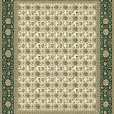 Ultra Soft Area Rug, Non Slip, Stain Resistant, Washable Area Rugs for Living Room, Bedroom, Scallop Edge Boho(Ivory)