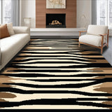 Ultra Soft Area Rug, Non Slip, Stain Resistant, Washable Area Rugs for Living Room, Bedroom, Dynamic Urban Jungle Pattern(Brown)