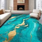 Elegant Turquoise Marble Aesthetic(Blue)