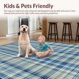 Sophisticated Light Blue Checks(Blue)