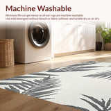 Ultra Soft Area Rug, Non Slip, Stain Resistant, Washable Area Rugs for Living Room, Bedroom, Rustic Grey and White Patterns(Gray)