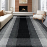 Contemporary Charcoal Geometric Design(Gray)