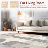 Artful Cream and White Contrast(Beige)