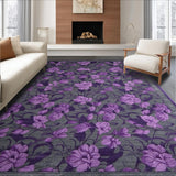 Ultra Soft Area Rug, Non Slip, Stain Resistant, Washable Area Rugs for Living Room, Bedroom, Soft Fluffy Textured Accent(Purple)