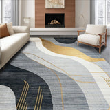 Sophisticated Abstract Gold Accents(Gray)