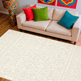 Luxe Modern Bathroom with Minimalist Geometric(Beige)