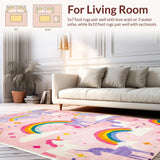 Whimsical Pastel Rainbow Swirl(Pink)