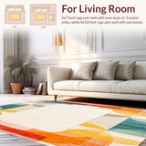 Vintage Mid Century Modern Rainbow in Beige and Ivory(Yellow)