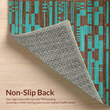 Rustic Cozy Turquoise Patterned Delight(Blue)