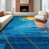 Chic Modern Brushstroke Aesthetic(Blue)