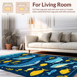 Colorful Whale Alphabet Aesthetic(Blue)