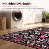 Vintage Floral Medallion Design(Black)