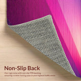 Ultra Soft Area Rug, Non Slip, Stain Resistant, Washable Area Rugs for Living Room, Bedroom, Modern Purple Pink Living Room High Pile Carpet(Purple)