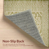 Ultra Soft Area Rug, Non Slip, Stain Resistant, Washable Area Rugs for Living Room, Bedroom, Chic Modern Lattice Aesthetic(Beige)