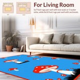 Charming Whimsical Shaggy Decor(Blue)