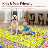 Vibrant Playful Geometric Mosaic(Yellow)