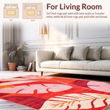 Eclectic Modern Leaf Silhouettes(Red)