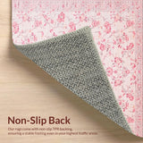 Ultra Soft Area Rug, Non Slip, Stain Resistant, Washable Area Rugs for Living Room, Bedroom, Delicate Mauve Serene Atmosphere(Pink)